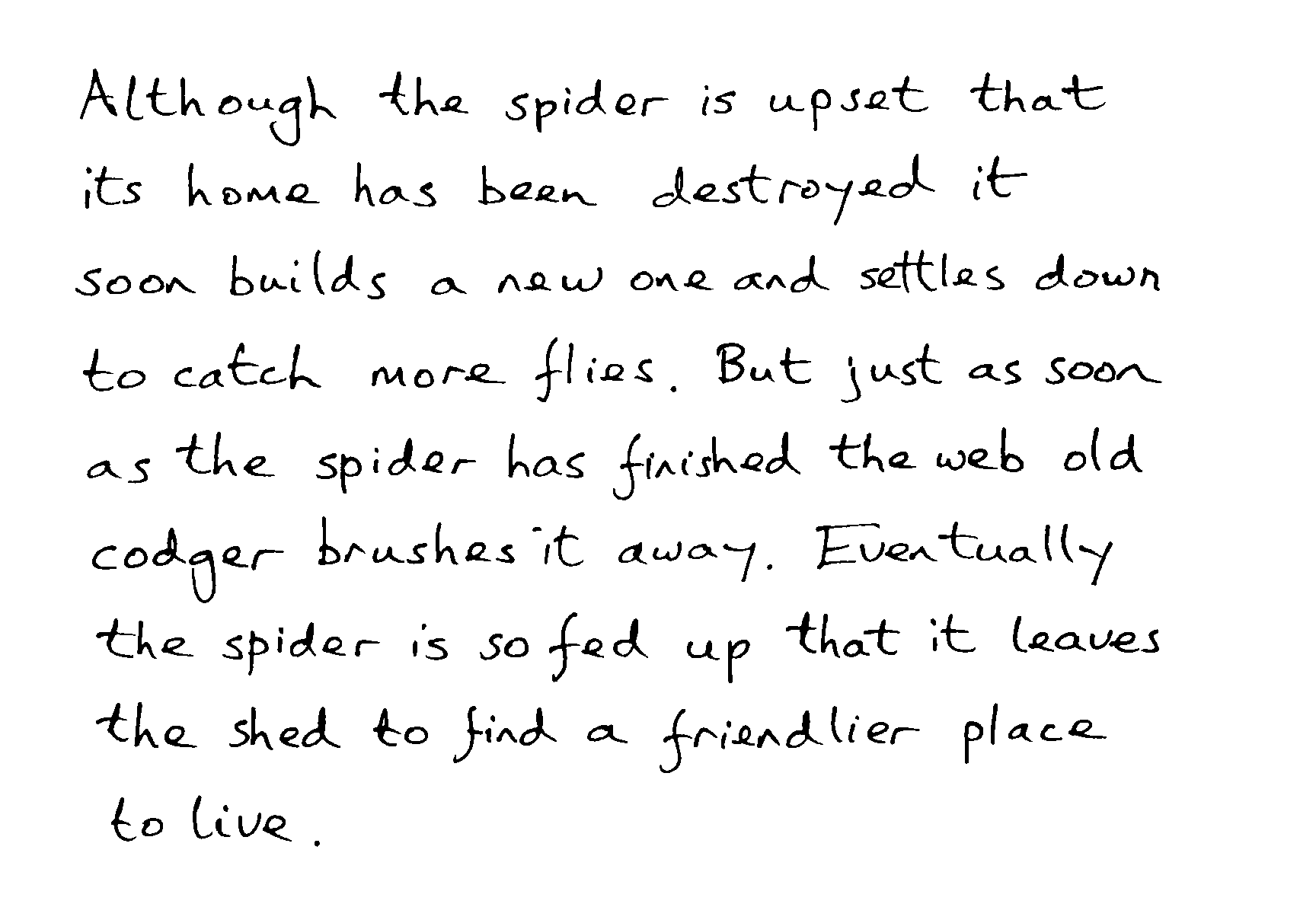 The old codger and the spider 5