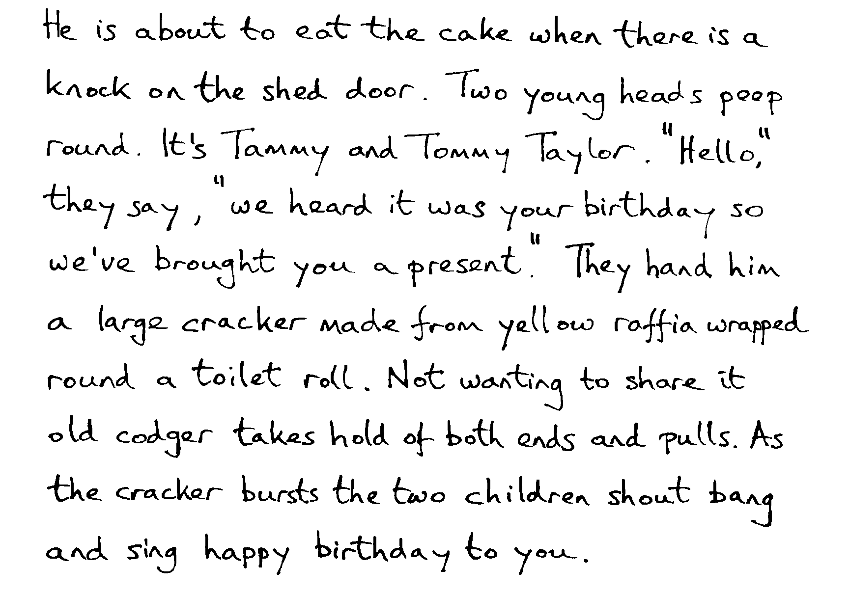 The old codger has a birthday 5