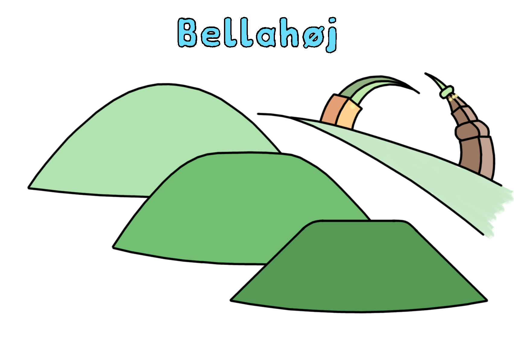 Motif for the Bellahøj cycle tour Copenhagen